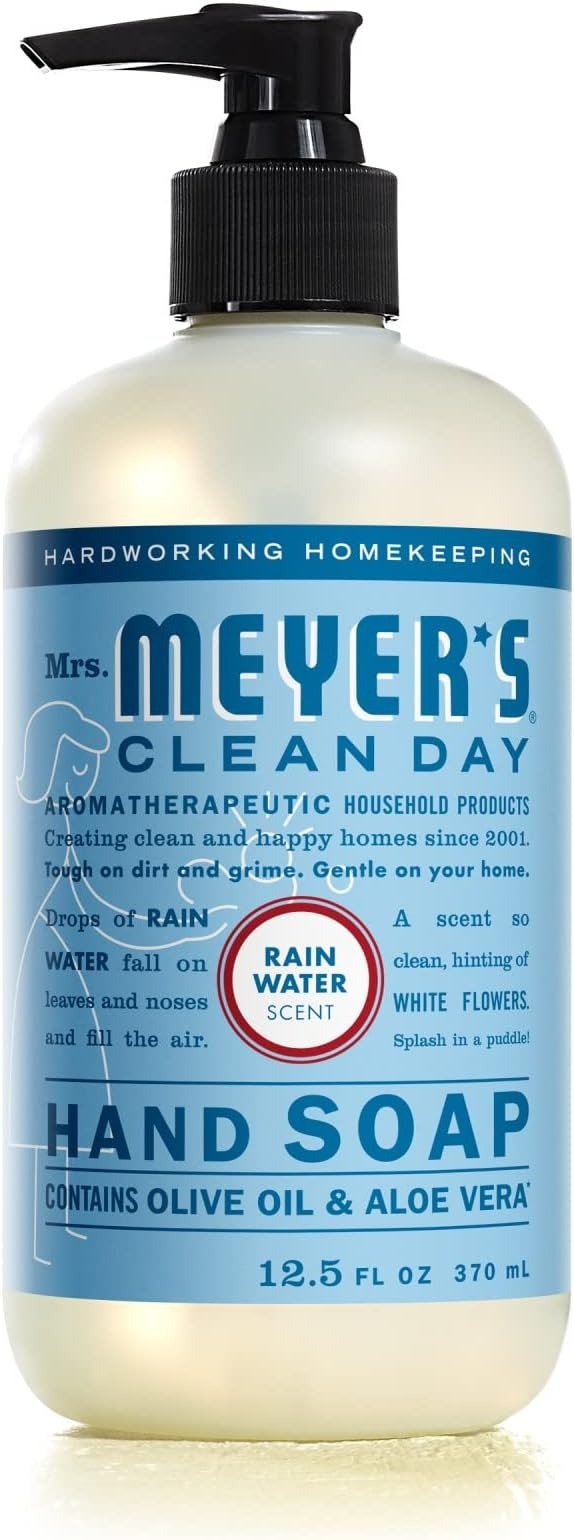 . Meyer's Clean Day Liquid Hand Soap, Cruelty Free and Biodegradable Formula, Rainwater Scent, 12.5 oz