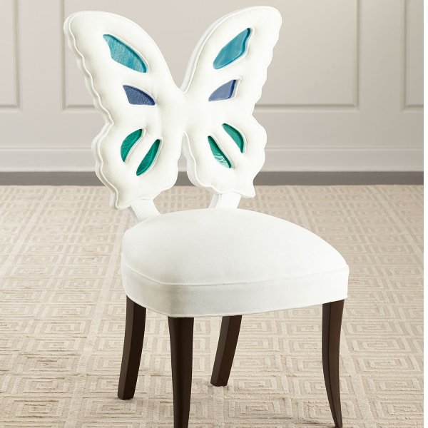Farfalla Stained Glass Butterfly Dining Chair