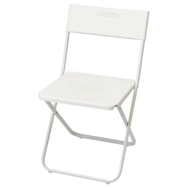 FEJAN Chair, outdoor, white foldable white - IKEA FEJAN 折叠椅9.99 