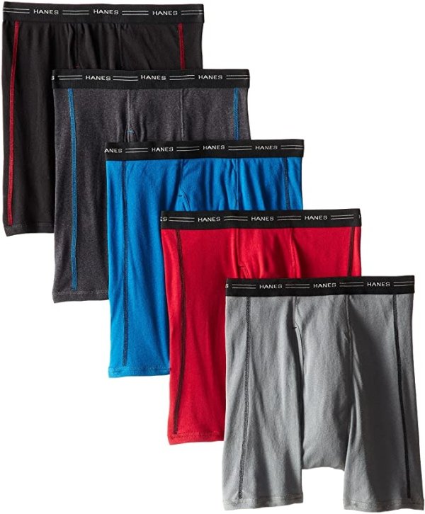 Men's 5-Pack Sports-Inspired Cool Dri Boxer Brief