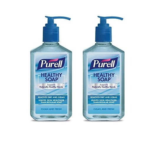 PURELL Healthy SOAP, Clean and Fresh Fragrance, 12 fl oz Soap Counter Top Pump Bottle - (Pack of 2)