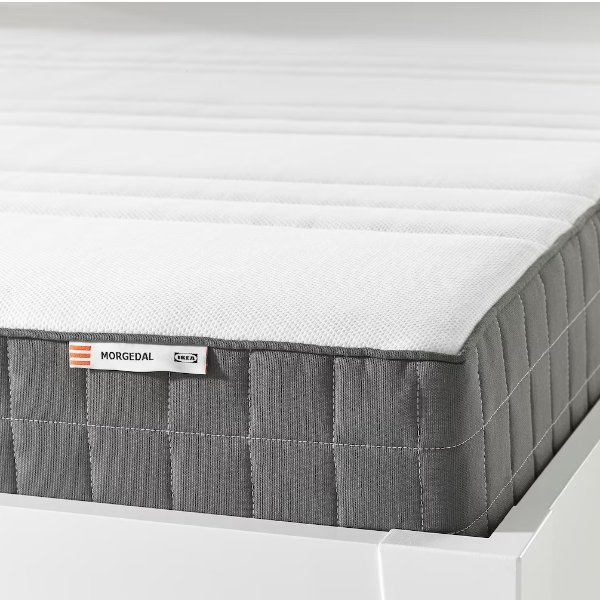 MORGEDAL Foam mattress, firm, dark gray, Queen - IKEA