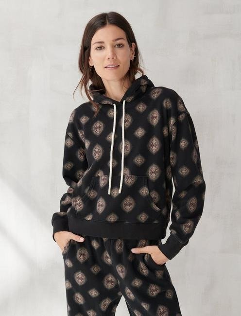 Printed Sueded Terry Hoodie | Lucky Brand