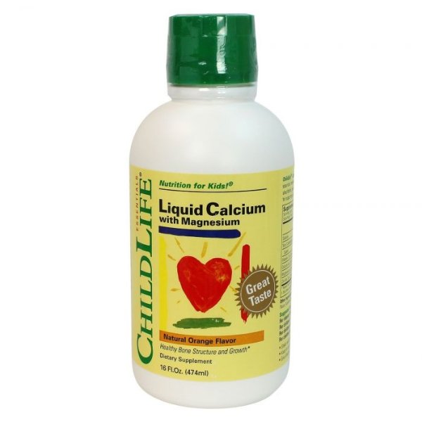 Liquid Calcium with Magnesium 16 Fl.Oz - Natural Orange Flavor