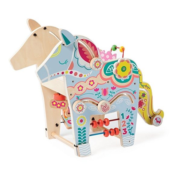 Playful Pony Wooden Toddler Activity Center