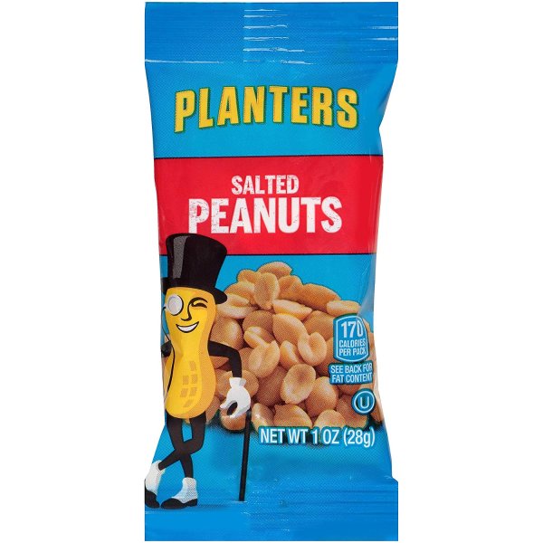 Planters Single Serve Salted Peanuts (1 oz Bags, Pack of 144)