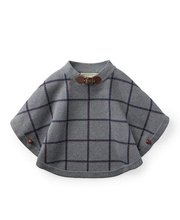 Girls' Organic Cotton Sweater Cape, For Kids