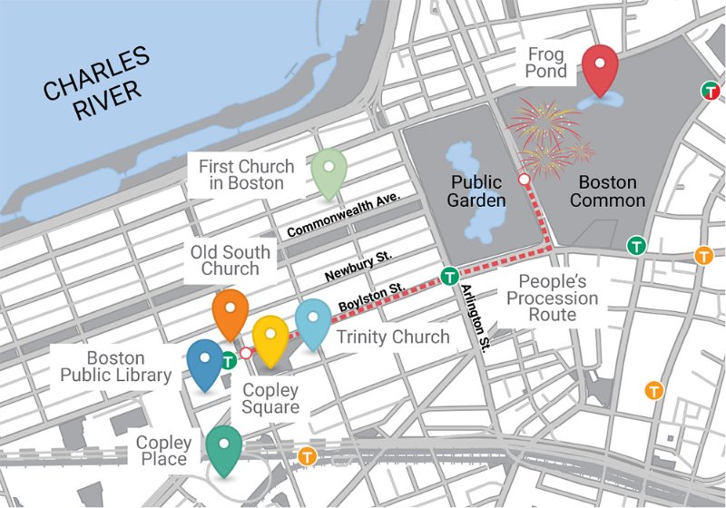 First Night Boston 2022 地图