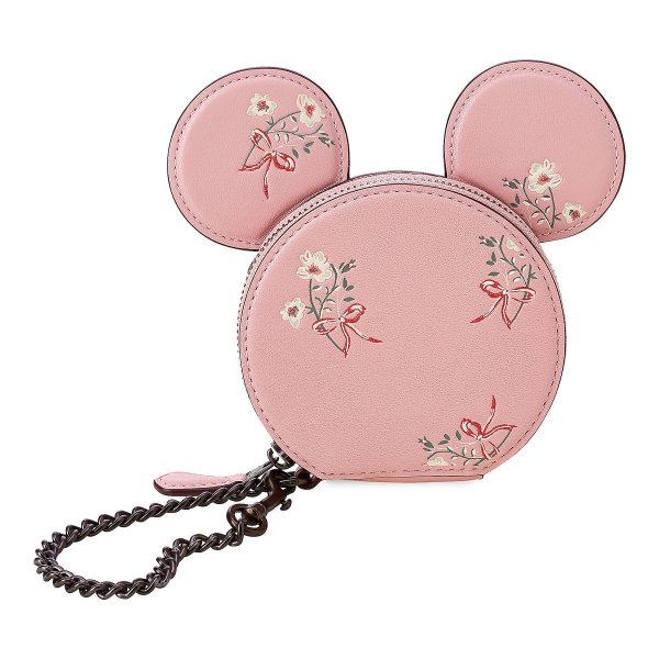 Minnie Mouse Floral Coin Purse by COACH - Pink