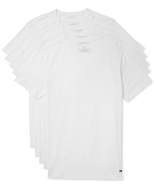 Men's 5-Pk. Cotton Classics V-Neck Undershirts