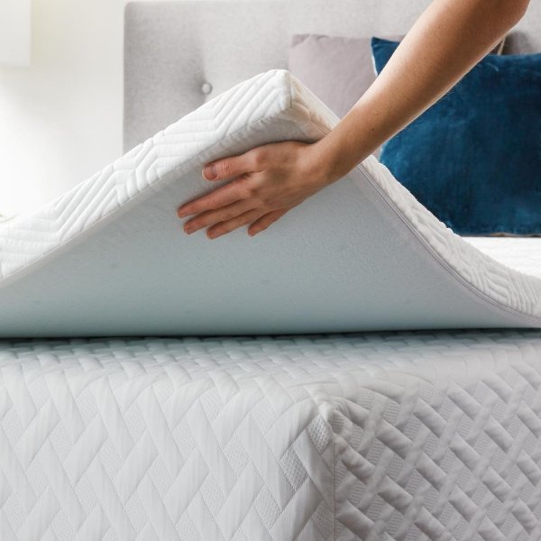 4 in. Queen Gel Memory Foam Mattress Topper with Breathable Cover