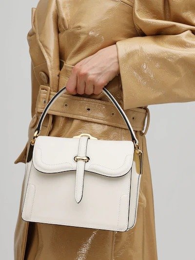 BELLE CITY LEATHER TOP HANDLE BAG