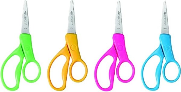 Kids Value Left and Right Handed Scissors, Pointed, 5-Inch, Color Varies (13131)