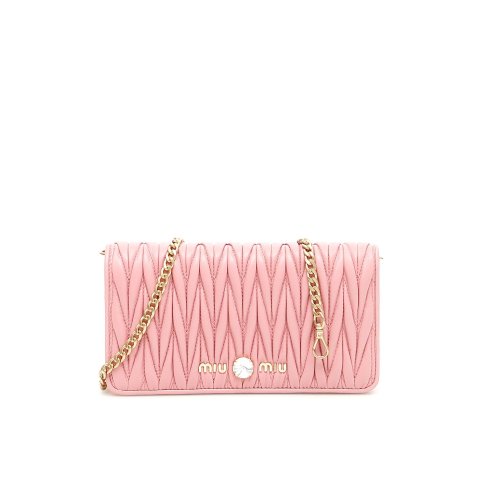 Miu MiuMATELASSe CLUTCH WITH CHAIN