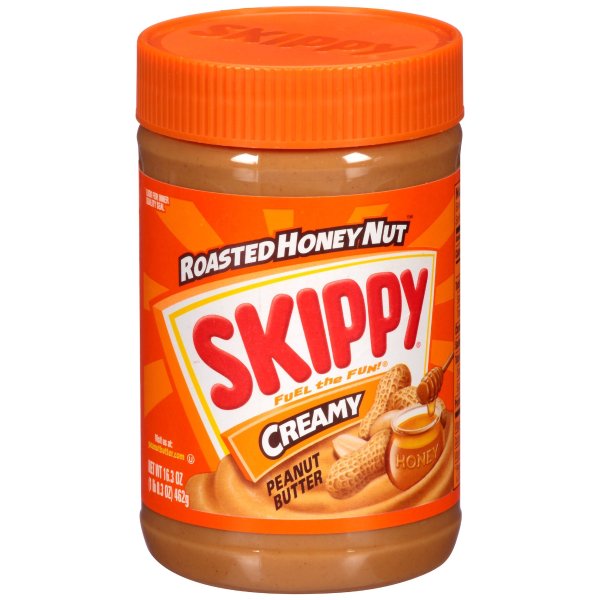 (3 Pack) SKIPPY ROASTED HONEY NUT Creamy Peanut Butter, 16.3 oz