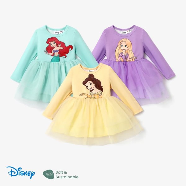Disney Princess Toddler Girl Naia™ Character Print Ruffle Overlay