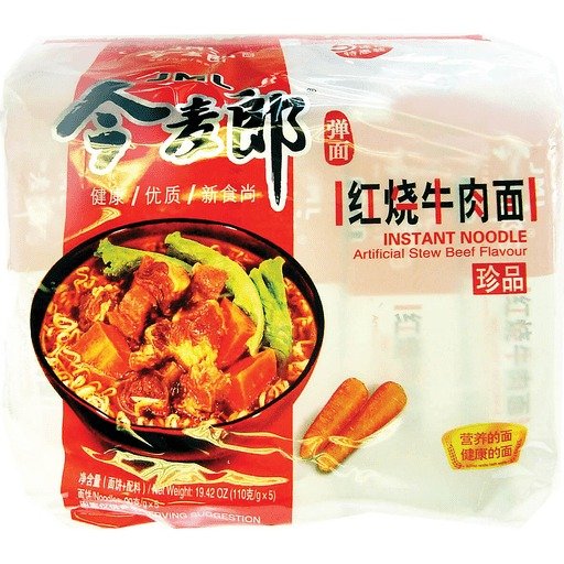 Jingmailang Stewed Beef Flavor Int Noodle-5Pk
