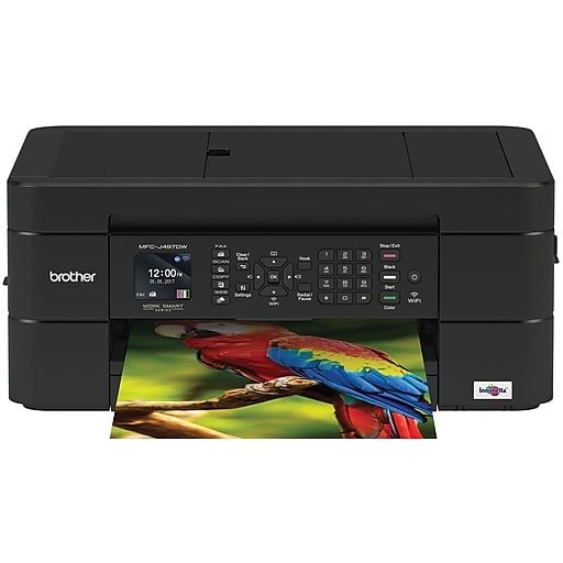 MFC-J497DW Compact, Wireless Color Inkjet All-in-One Printer with Auto Document Feeder, and Mobile Device