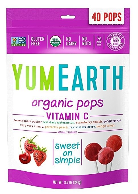 Organic Vitamin C Lollipops, 40 lollipops