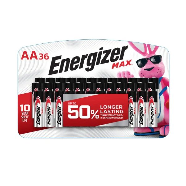 MAX AA Batteries 36-Pack
