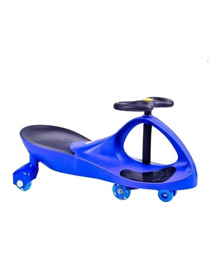 Blue Premium LED-Wheel Swing Car Ride-On