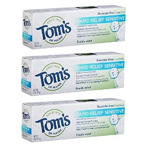 Ending Soon: Tom's of Maine, Natural Rapid Relief Sensitive Toothpaste, Natural Toothpaste, Sensitive Toothpaste