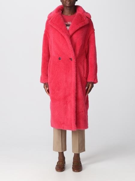 coat in alpaca and viscose blend