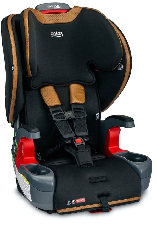 Grow With You ClickTight Harness Booster Car Seat - Ace Black (SafeWash + StayClean)