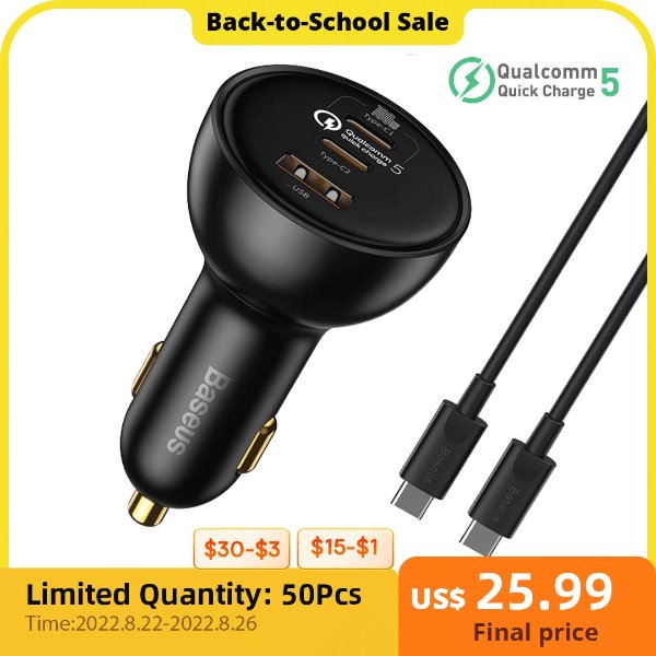 26.99US $ 53% OFF|160W Car Charger QC 5.0 Quick Charging PPS PD3.0 Fast USB Type C Car Phone Charge For iPhone 13 12 Pro Laptops Tablets|Car Chargers| - AliExpress