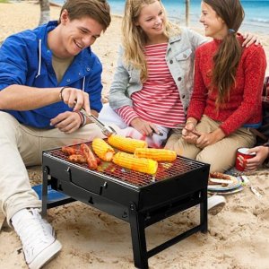 UTTORA Barbecue Grill, Charcoal Grill Portable Folding BBQ Grill