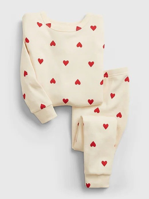 babyGap 100% Organic Cotton Heart Graphic PJ Set