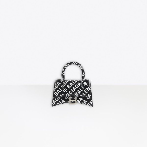 Little OX Hourglass XS Top Handle Bag Black for Women | Balenciaga