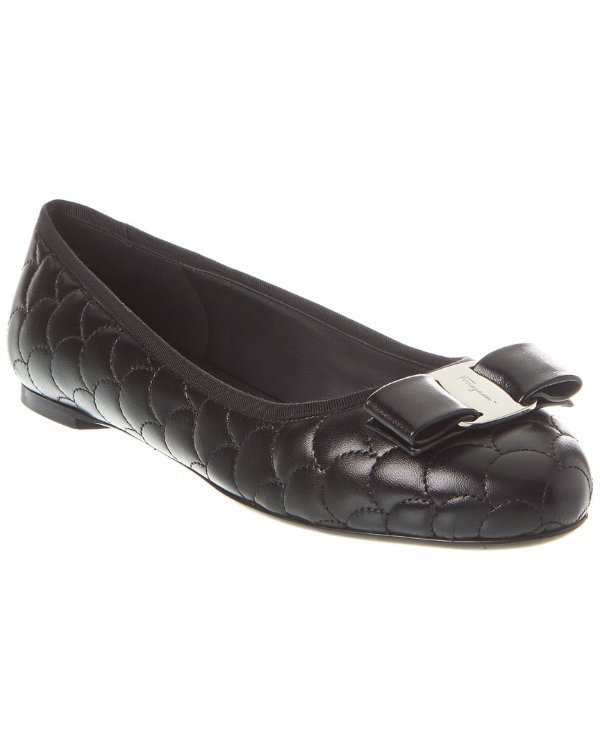 Varina Quilted Leather Ballet Flat