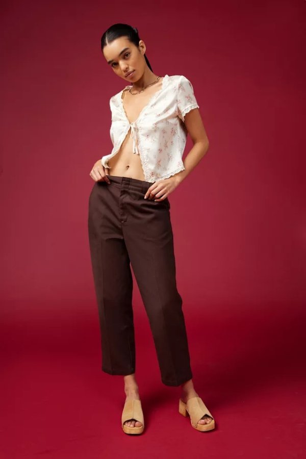 UO Exclusive High-Waisted Ankle Pant