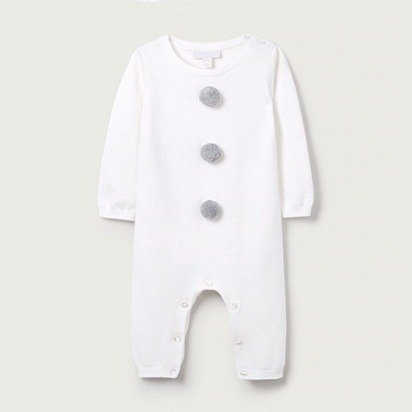 Snowman Romper | View All Baby | The White Company