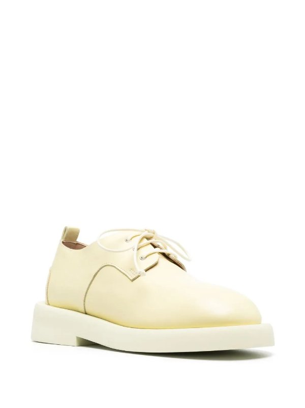 round-toe lace-up leather oxford shoes