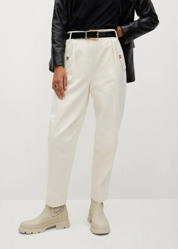 Slouchy cotton pants - Women | OUTLET USA