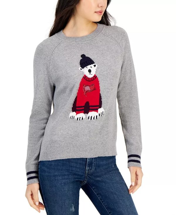 Women's Polar Bear Logo Crewneck Sweater