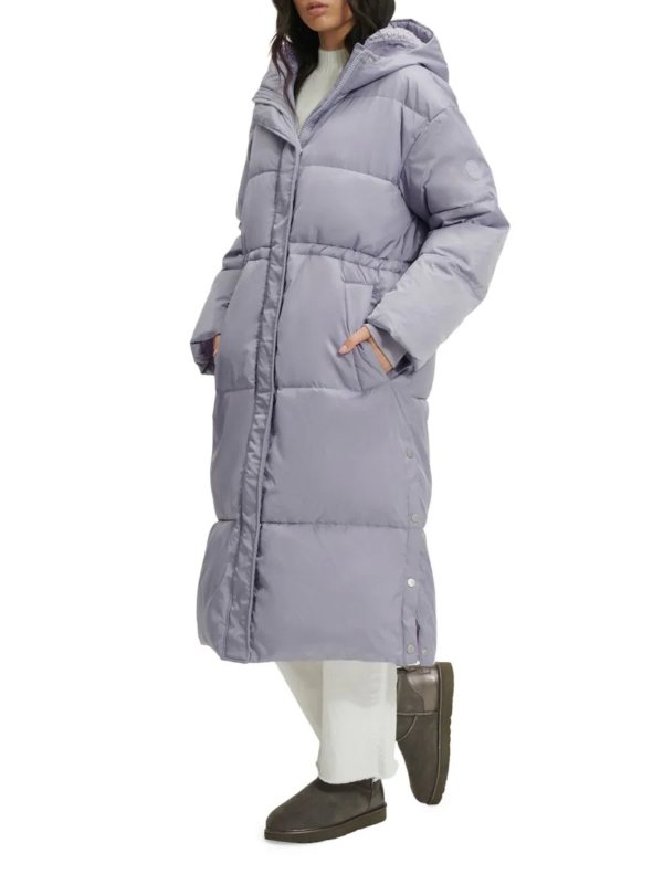 Keeley Long Hooded Puffer Coat