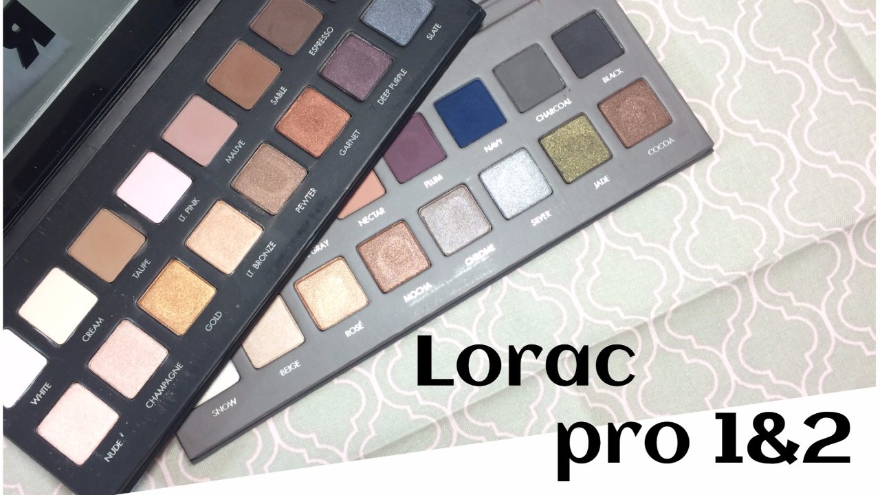 Lorac Pro1&2 测评＋眼妆分享