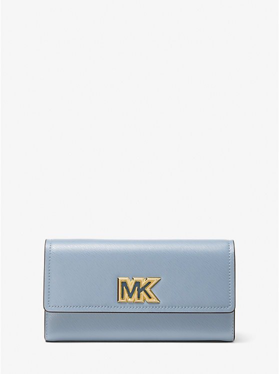 Mimi Large Saffiano Leather Bi-Fold Wallet