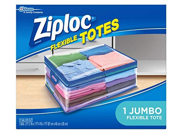 Ziploc Storage Bags for Clothes, Jumbo 超大尺寸衣物被毯拉链收纳袋