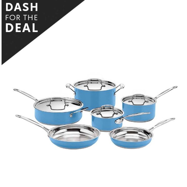 Riverside Blue Chef's Classic Stainless Steel 10-Piece Pan Set