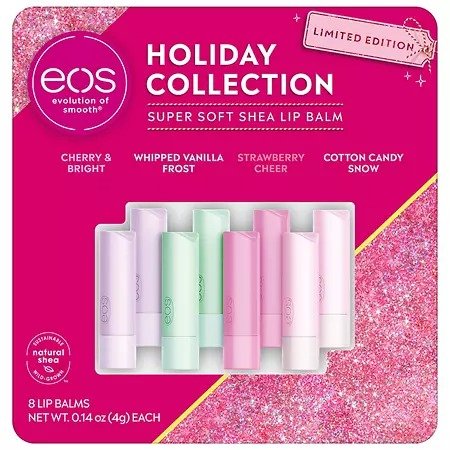 eos Holiday Flavor Lip Balm Stick (0.14 oz. each, 8 pk.) - Sam's Club