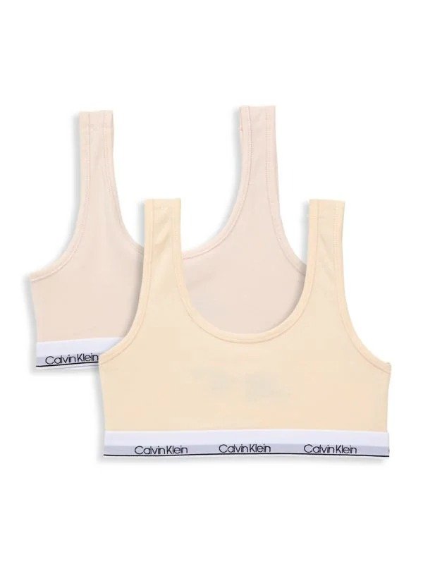 Girl's 2-Pack Stretch Cotton Sports Bras