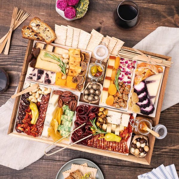 Arte Fully-Arranged Charcuterie & Cheese Board Shipped