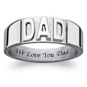on Personalized Rings for Dad over $39.99 @ LimogesJewelry.com