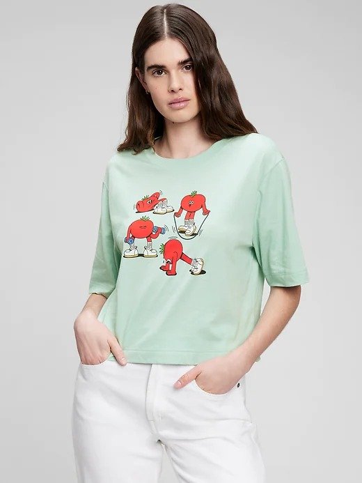 x Lauren Martin 100% Organic Cotton Graphic T-Shirt