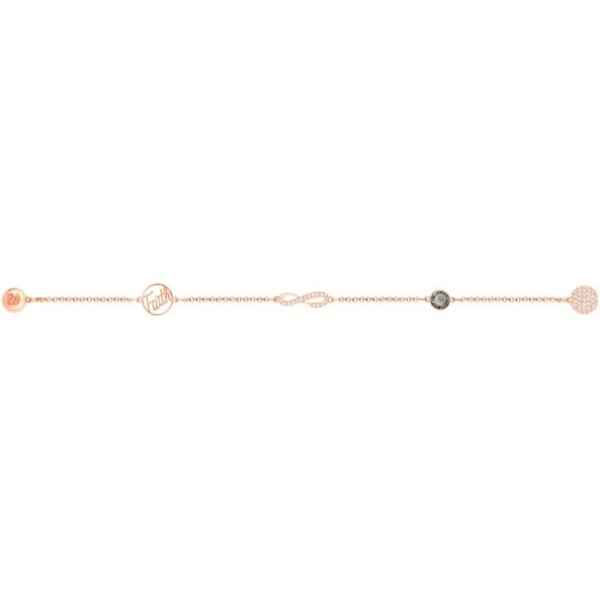 Remix Collection Infinity Symbol, Black, Rose gold plating by