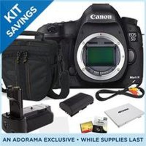 Canon 5D Mark III Camera Or  Kit With 24-70L / 24-105L Special Bundle(Printer, 32G SD, Grip, Bag and More) )